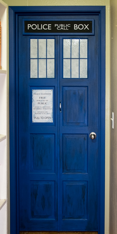 DIY TARDIS bedroom door